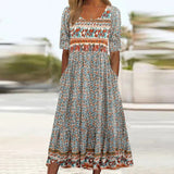 Louise | Plus-size Blomstret Maxi Kjole