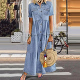 Vibeke® | Blød Denim Kjole