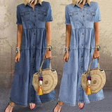 Vibeke® | Blød Denim Kjole
