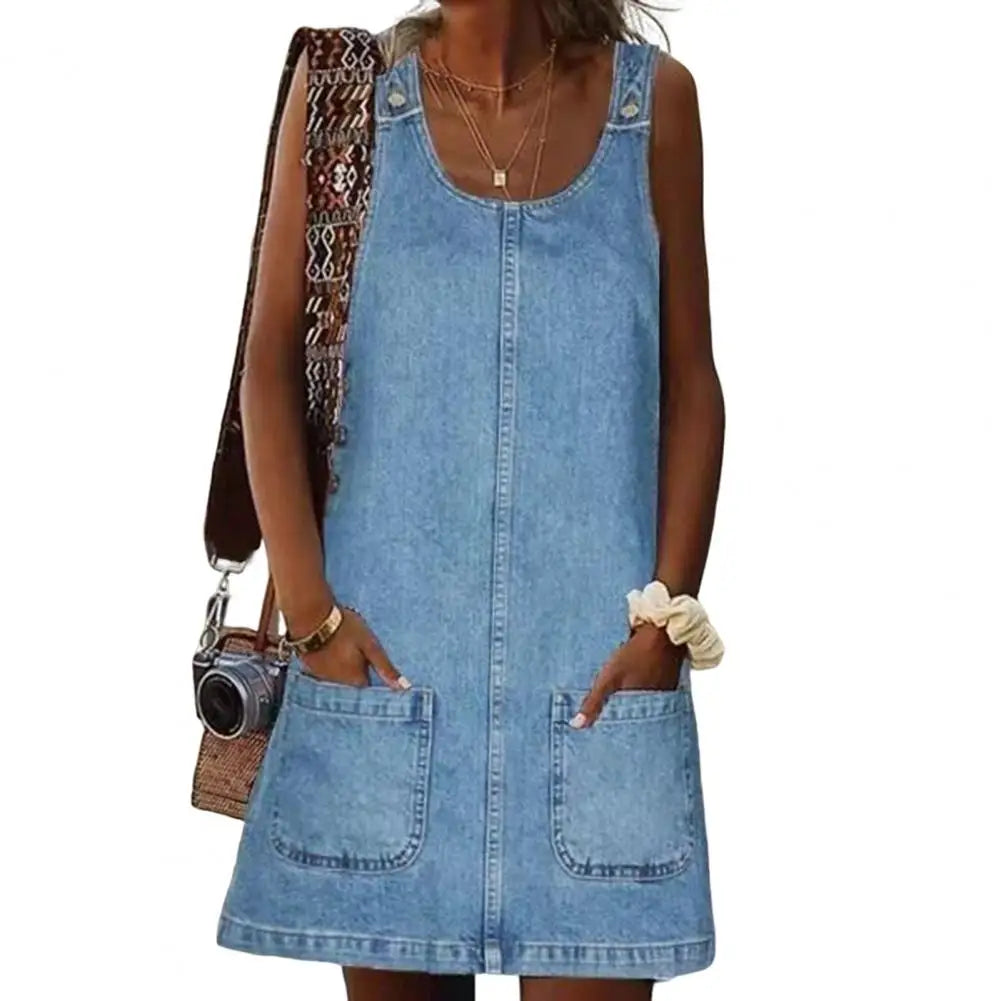 Beate® | Blød Denim Kjole