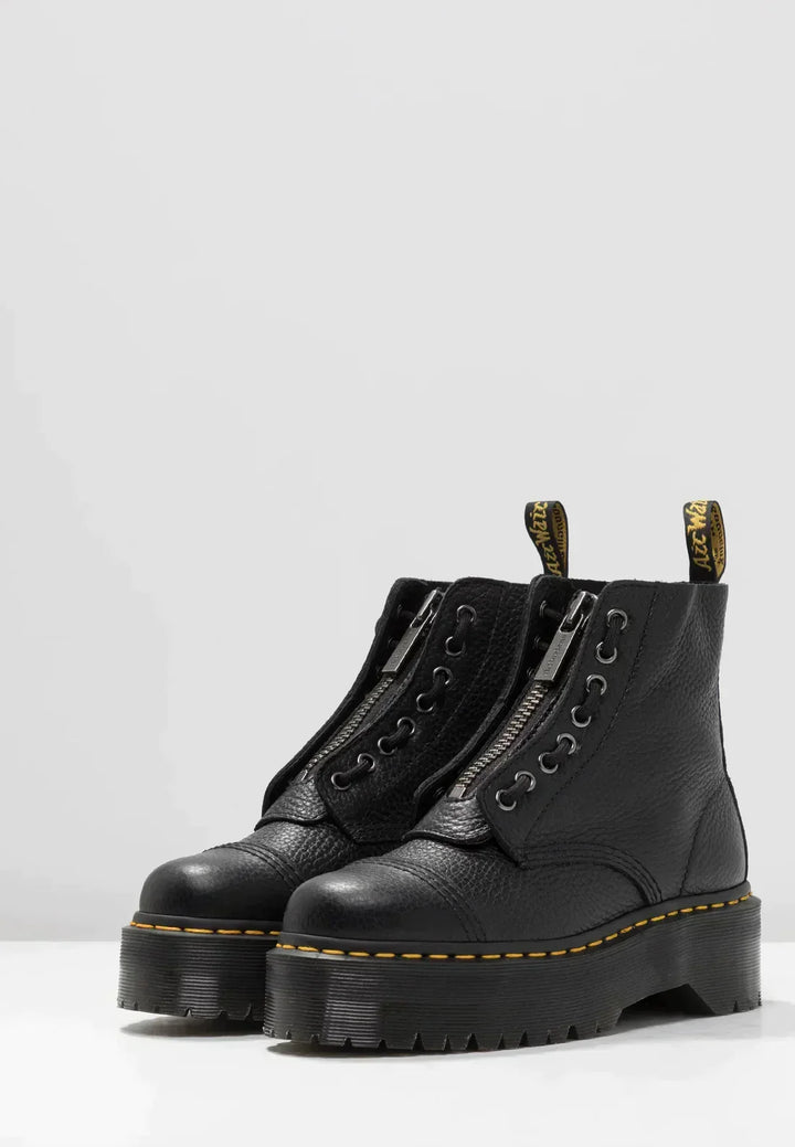 Gry™ | Stilfulde Zip-Up Platform Støvler