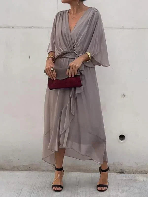 Monica | Elegant Stilfuld Omslagskjole